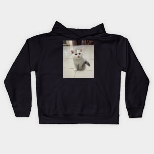 The little cute white cats Kids Hoodie